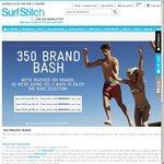 SurfStitch 350 Brand Bash - $20 off $100 Spend, $40 off $200, $80 off $350