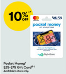 10% off $25-$75 Pocket Money, $50 Cotton on and $50 The Iconic Gift Cards @ BIG W