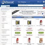 Vitacost Buy 1 Get 1 Half off: Creatine, BCAA, Tribulus, Pancake Protein Mix, L-Carnitine & More