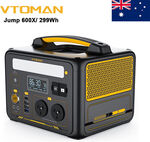 VTOMAN Jump 600X 299Wh 600W (1200W Surge) LiFePO4 Portable Power Station $303.99 Shipped @ Vtoman eBay AU