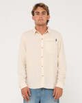 Men's Linen Long Sleeve Shirts (Various Colours, Sizes S-XXL) $9.99 + $7.99 Delivery ($0 over $79 Spend) @ Rusty