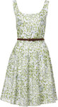 50% off V-Neck Summer Dress by Brown Sugar $74.95 + Matching Braided Belt + Free Shipping!