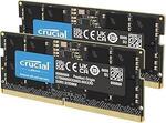 Crucial RAM 96GB Kit (2x48GB) DDR5 SODIMM 5600MHz $355.40 Delivered @ Amazon US via AU