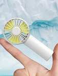 [Prime] JISULIFE Mini Handheld Fan 2000mAh 3 Speed White $12.89 Delivered @ JISULIFE-AU via Amazon AU