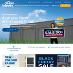 30% off all sheds over $5000 @ Best Sheds