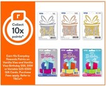 10x Everyday Rewards Points on Vanilla Visa and Visa Birthday Gift Cards ($5.95/$7.95 Purchase Fees) @ Woolworths