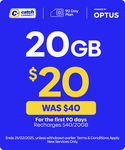 Catch Connect 20GB 90-Day Prepaid Mobile SIM Plan $20 (New Service Only, Ongoing $40/90-Day) Delivered @ Catch & Catch Connect