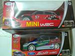 R/C Ford Fiesta WRC 1:15 $15,  Mini WRC 1:12 $20 @ DSE