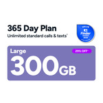 Kogan Mobile Prepaid Plan Large 365 Days 300GB $169 @ Kogan