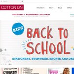 Cotton On FREE SHIPPING For One Day Only - No Minimum Purchase!