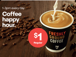 $1 Regular Coffee, 1-3pm Every Day @ 7-Eleven