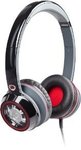 Monster Ncredible Ntune On-Ear Headphones Black with Red $60.96 USD delivered