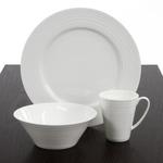12 Piece Fine Bone China Embossed Dinner Set $5 <Free Shipping> in Stock