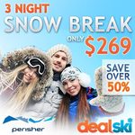 3 Day Ski Holiday in Perisher for $269pp