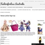 FREEBIES Plus $15 Voucher (Min. $100 Spend) for Signing up to FashionForLess Australia