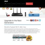 Asus RT-AC66U Gigabit Router - $20 Cashback ($50 Cashback When Purchased with Adapter)