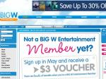 Free $3 voucher - SIGN up at Big W Entertainment online