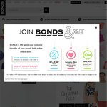 40% off at Bonds.com.au When You Buy Any 4 Items