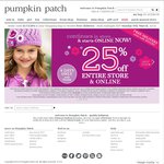 Pumpkin Patch - 25% off Everything + Free Shipping with Code