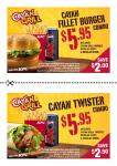 KFC Cayan Grill $2.00 - 2.50 off meal price vouchers