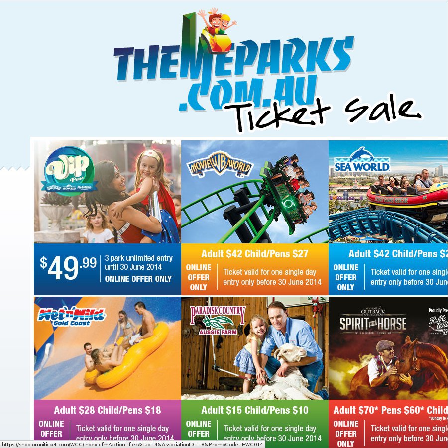 3 Theme Park Tickets Gold Coast Theme Image