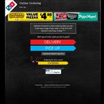 Domino's - 3 Traditional Pizzas + Garlic Bread + 1.25l Coke $19.95 Pick up Only
