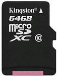 MicroSD Kingston 64GB $32.99 @ ShoppingExpress