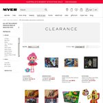 Myer Clearance: Extra 50% off Selected Reduced Toys, Vue Wine Glasses 6 Set $6, Watch $8 + More