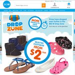 Men's, Women's & Kids Footwear from $2 a Pair @ Big W Drop Zone