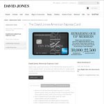 David Jones American Express Card: 30,000 Membership Reward Points or 22,500 Qantas Points ($99 Annual Fee)