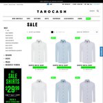 Tarocash Sale: Shirts $29.99 (Was $89.99) and More. Free Shipping over $85