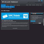 Village Cinemas $12 Tickets (Village Movie Club and VIC +TAS Residents Only)