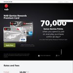 Qantas NAB Premium Rewards Card - 70k FF Points 1.5k Spend $250 Annual Fee