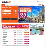 Jetstar - Fly to MELB (Avalon) $29, ADL $39, SYD $39, BRIS $39 & More