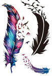 'Feathers' Temporary Tattoos (3 Pack) USD $0.13 (AUD $0.18) Delivered @ AliExpress