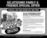 Gelatissimo Family & Friends Special Offer - Buy One Scoop Get One Free