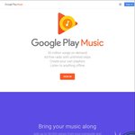 Google Play Music Subscription 4 Months Free (New Users Only)