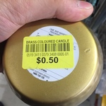 Brass Pot Fragrant Candle Lime and Mandarin 50 Cents @ Kmart Burwood Vic