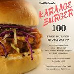 100 FREE Karaage Burgers @ Banh Mi - Vietnamese Rolls (SA) [26/8 12pm]