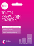 Telstra $30 Prepaid Sim Starter Kit for $15 Shipped @ Telstra
