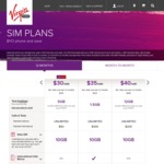 Virgin Mobile 18GB Per Month Plus 10GB Once-off - $300 International Call $45 Per Month (12 Month Contract)