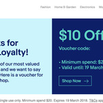 $10 off $20 Spend for Your Loyalty @ eBay