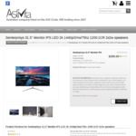 Senterprisys 31.5" IPS LED Monitor $299 Delivered - 2560x1440 Borderless 2ms 75Hz & 2x2W Speakers @ Astivita