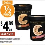 ½ Price Connoisseur Ice Cream Varieties 1L $4.89 @ Supabarn (ACT/NSW) Weekend Special