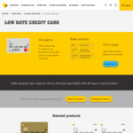 $200 Cashback (After $500 Spend) on New Commonwealth Bank Lower Rate Credit Card ($59 Annual Fee)