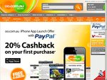 OO.com.au iPhone App Launch Offer with PayPal 20% Cashback on The First Purchase!