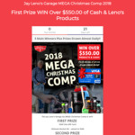 Win a $250 VISA Gift Card & Car Care Kit or Minor Prizes from Jay Leno's Garage