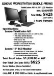 Brand New Lenovo Computer Package $825