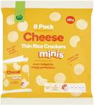 Woolworths Mini Rice Crackers Cheese 8 Pack $0.50 (Was $2.50) @ Woolworths