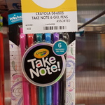 Crayola Take Note 6 Gel Pens $2 @ Kmart